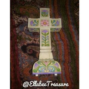 JIM SHORE RETIRED COLLECTIBLE FLORAL MUSIC BOX